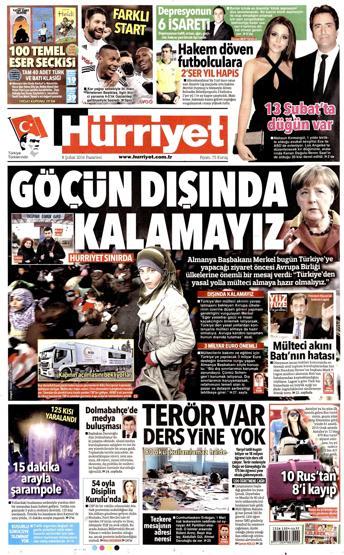 Gazete manşetleri (08.02.2016)