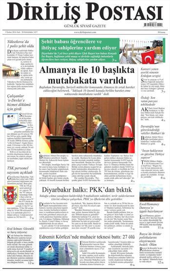 Günün gazete manşetleri (09.02.2016)
