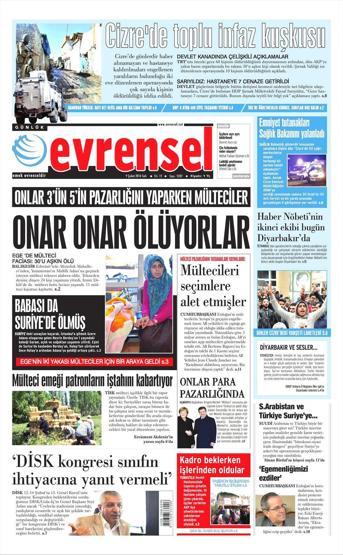 Günün gazete manşetleri (09.02.2016)