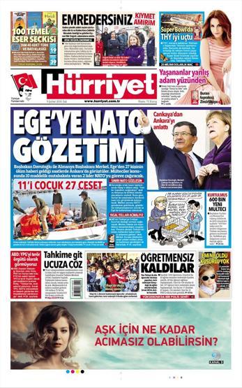 Günün gazete manşetleri (09.02.2016)
