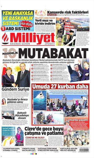 Günün gazete manşetleri (09.02.2016)