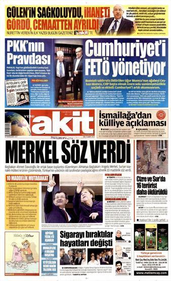 Günün gazete manşetleri (09.02.2016)