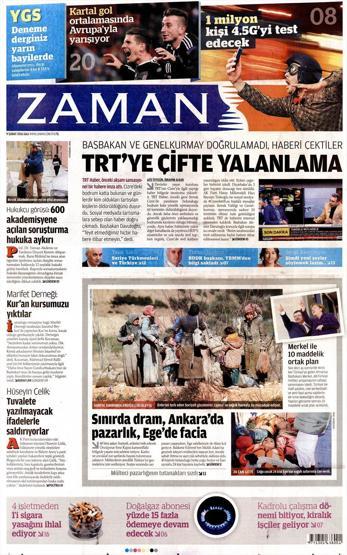 Günün gazete manşetleri (09.02.2016)