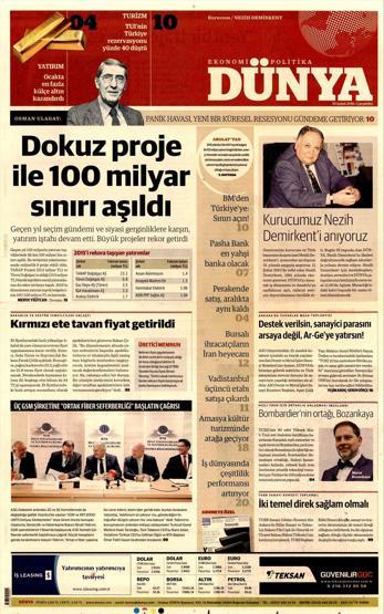 Günün gazete manşetleri (10.02.2016)
