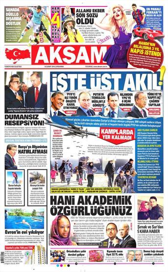 Günün gazete manşetleri (10.02.2016)