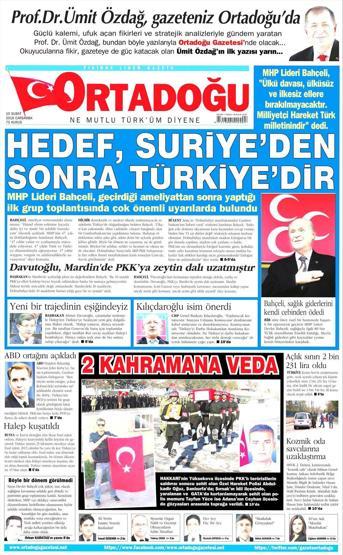 Günün gazete manşetleri (10.02.2016)