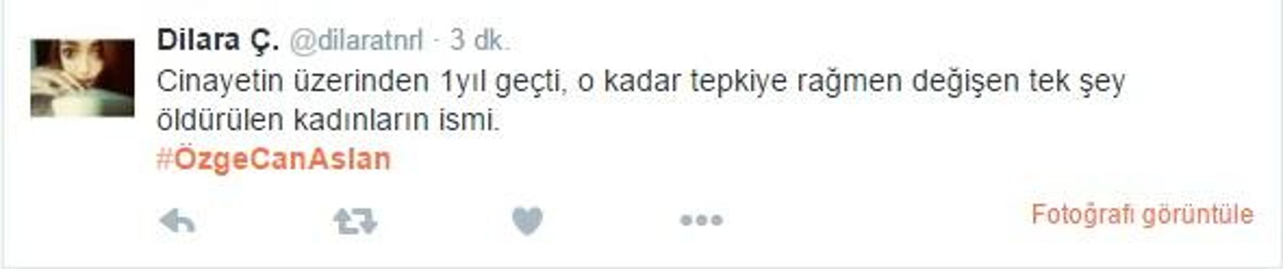 Özgecan Aslan unutulmadı