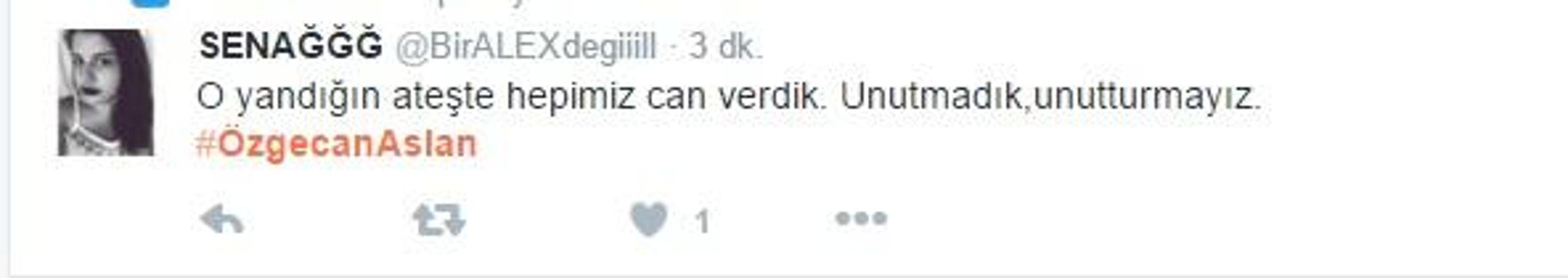 Özgecan Aslan unutulmadı