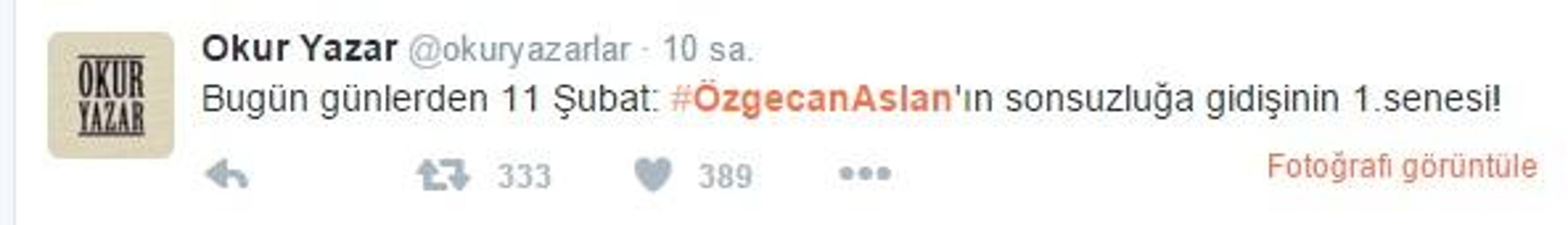Özgecan Aslan unutulmadı