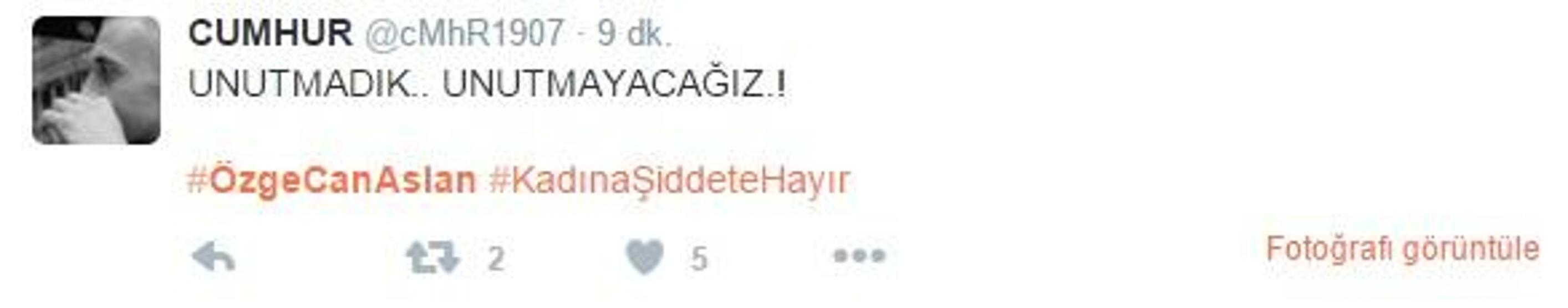 Özgecan Aslan unutulmadı