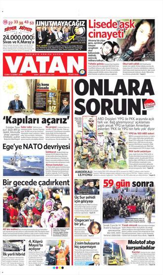 Günün gazete manşetleri (12.02.2016)