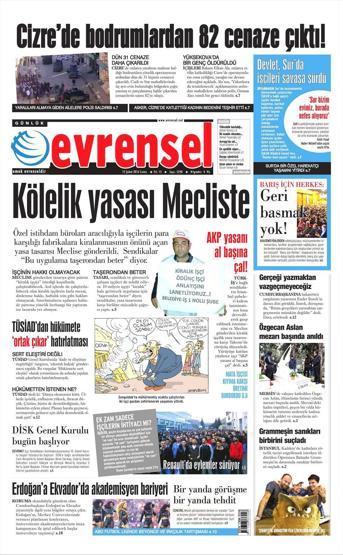 Günün gazete manşetleri (12.02.2016)