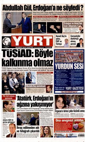 Günün gazete manşetleri (12.02.2016)