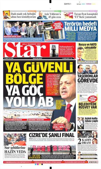Günün gazete manşetleri (12.02.2016)