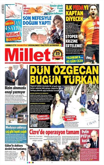 Günün gazete manşetleri (12.02.2016)