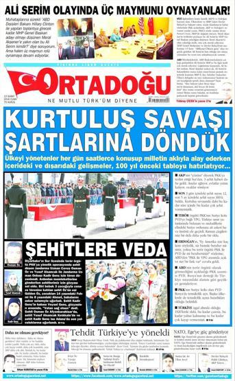 Günün gazete manşetleri (12.02.2016)