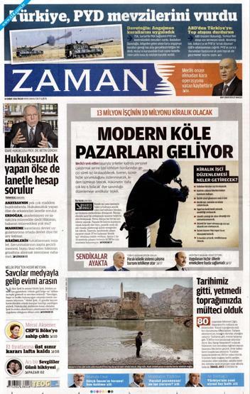 Gazete manşetleri (14.02.2016)