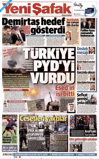 Gazete manşetleri (14.02.2016)