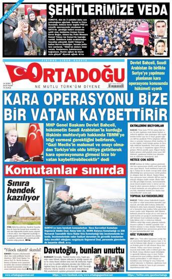 Gazete manşetleri (14.02.2016)