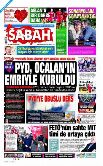 Gazete manşetleri (14.02.2016)