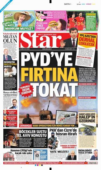 Gazete manşetleri (14.02.2016)