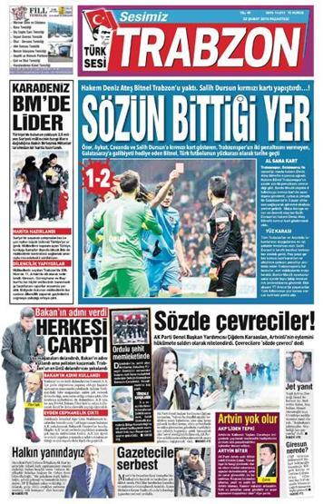 Trabzon basını Deniz Ateş Bitneli yerden yere vurdu