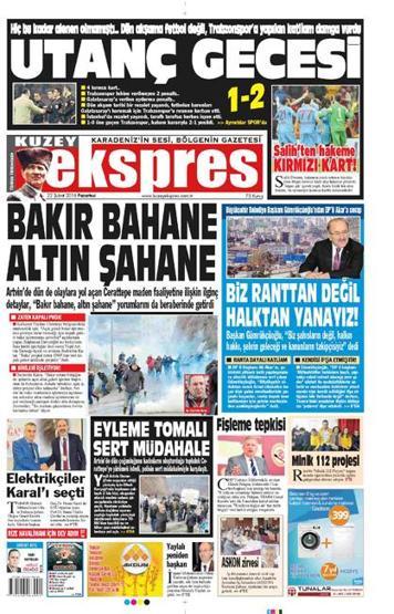 Trabzon basını Deniz Ateş Bitneli yerden yere vurdu