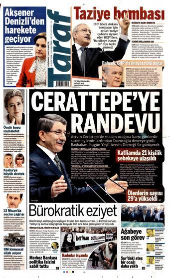Gazete manşetleri (24 Şubat 2016)