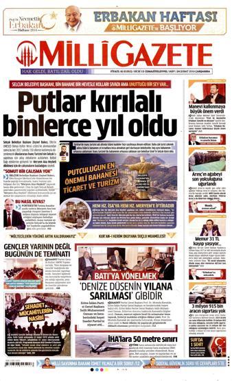 Gazete manşetleri (24 Şubat 2016)