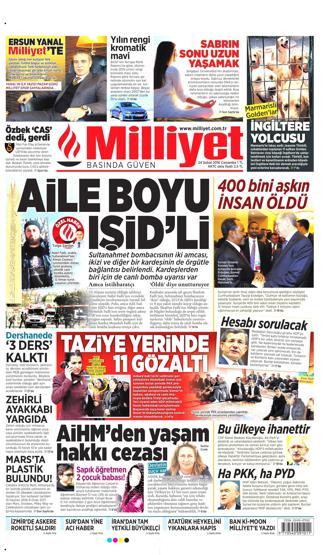 Gazete manşetleri (24 Şubat 2016)