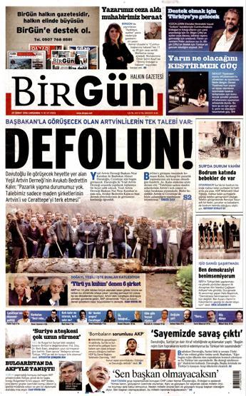 Gazete manşetleri (24 Şubat 2016)