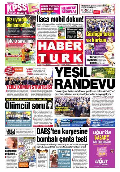 Gazete manşetleri (24 Şubat 2016)