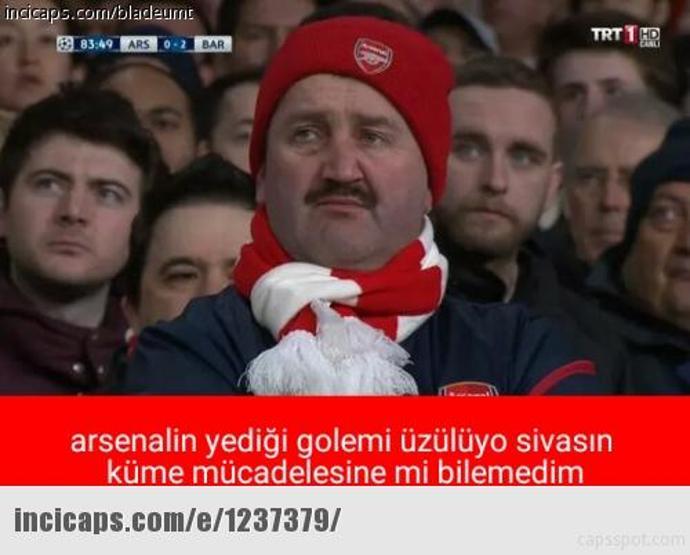 Arsenal - Barcelona maçı capsleri