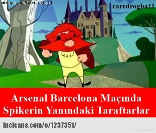 Arsenal - Barcelona maçı capsleri