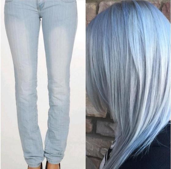 Çılgın trend: Denim hair modası