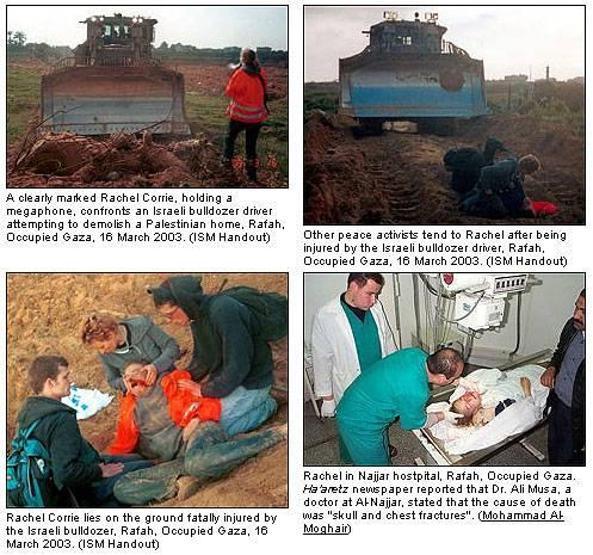 Benim adım Rachel Corrie, ben bugün öldüm