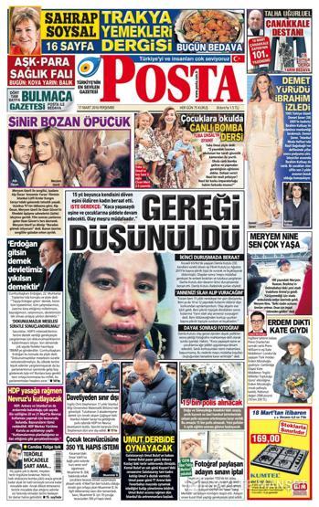 Günün gazete manşetleri (17.03.2016)