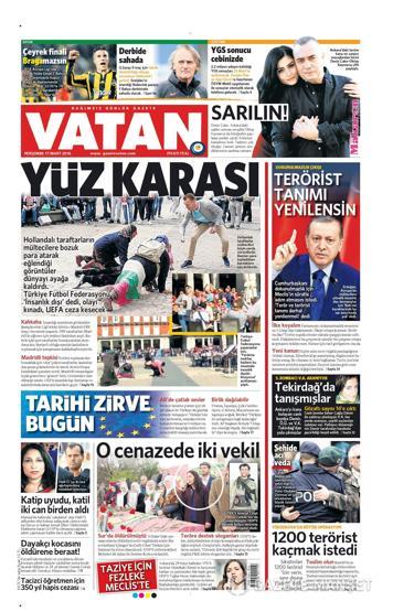 Günün gazete manşetleri (17.03.2016)