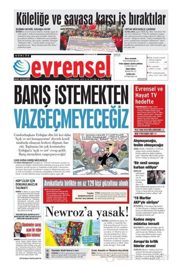 Günün gazete manşetleri (17.03.2016)