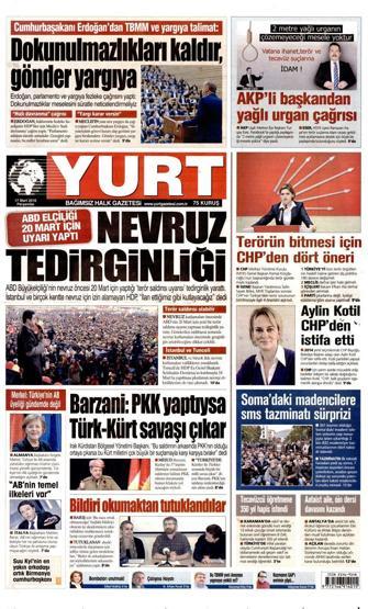 Günün gazete manşetleri (17.03.2016)
