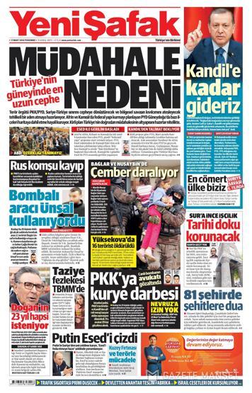 Günün gazete manşetleri (17.03.2016)
