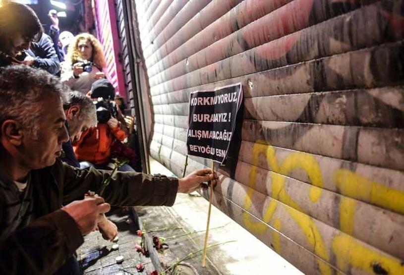 Beyoğlu esnafı: Korkmuyoruz, buradayız, alışmayacağız