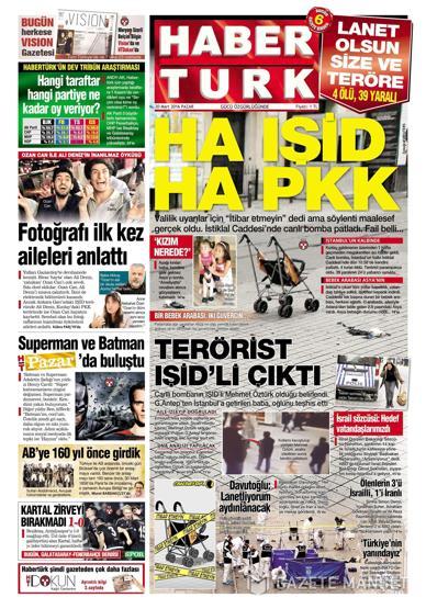 Günün gazete manşetleri (20.03.2016)