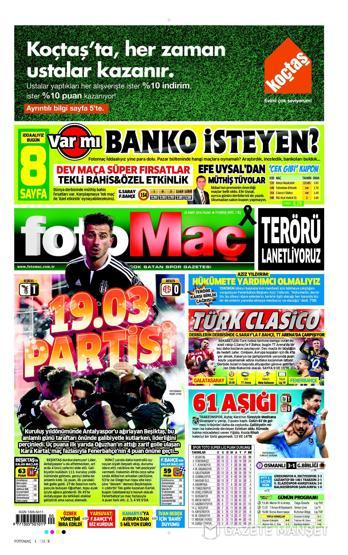 Günün gazete manşetleri (20.03.2016)