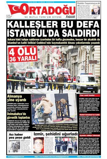 Günün gazete manşetleri (20.03.2016)
