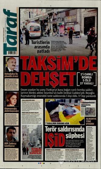 Günün gazete manşetleri (20.03.2016)