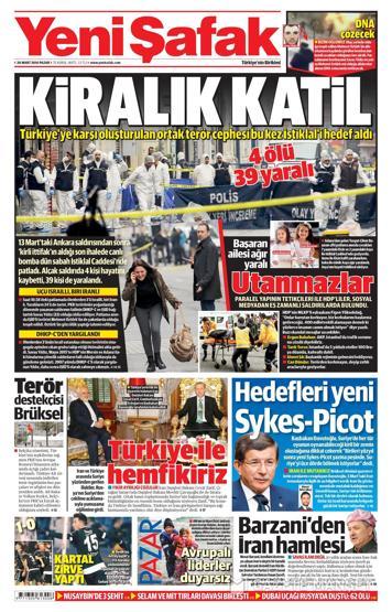 Günün gazete manşetleri (20.03.2016)