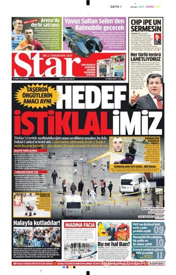 Günün gazete manşetleri (20.03.2016)
