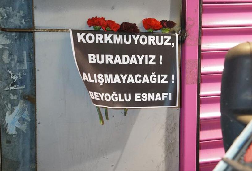 Bombalı saldırının ardından İstiklal Caddesi