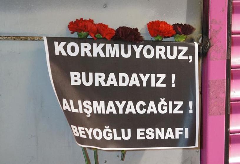 Bombalı saldırının ardından İstiklal Caddesi